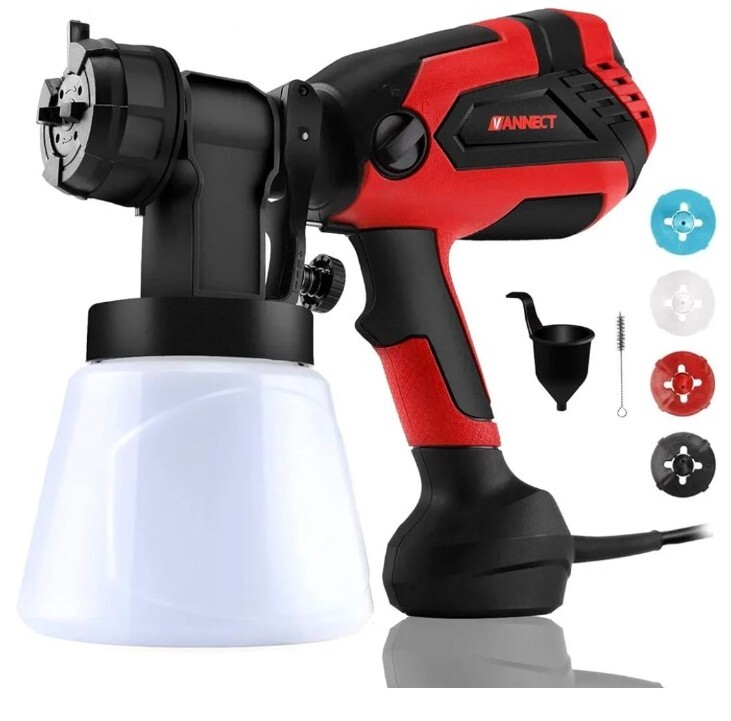 NEW! Paint Sprayer, 700 Watt High Power Home Electric Spray Gun, 4 Nozzle Sizes