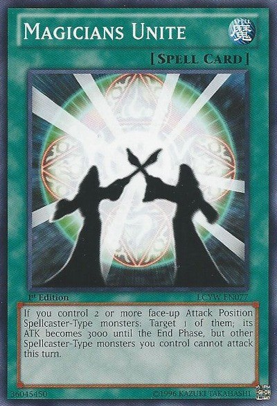 Magicians Unite LCYW-EN077 Common 1st Edition Heavily Played Yugioh Card