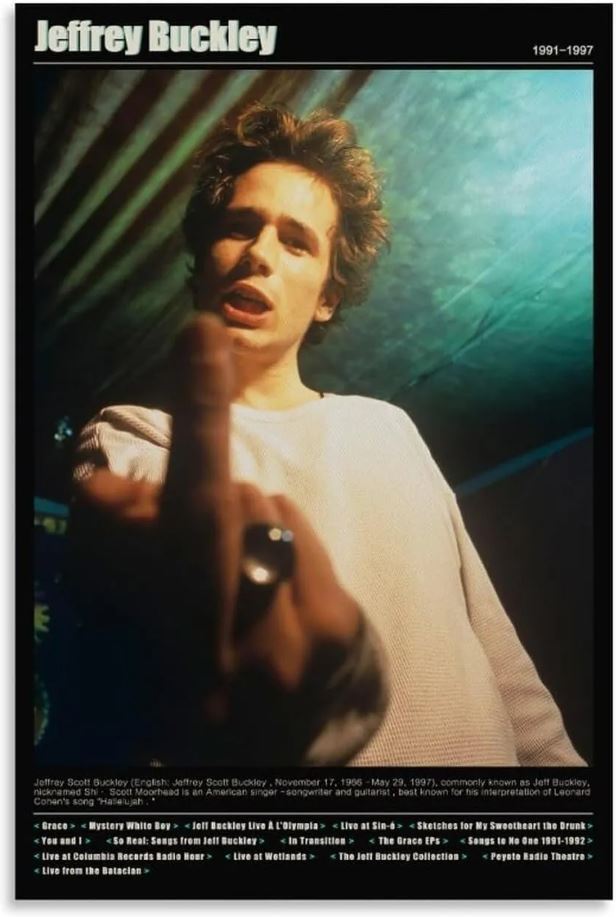 Jeff Buckley First Concert Retro Poster Wall Decor Home