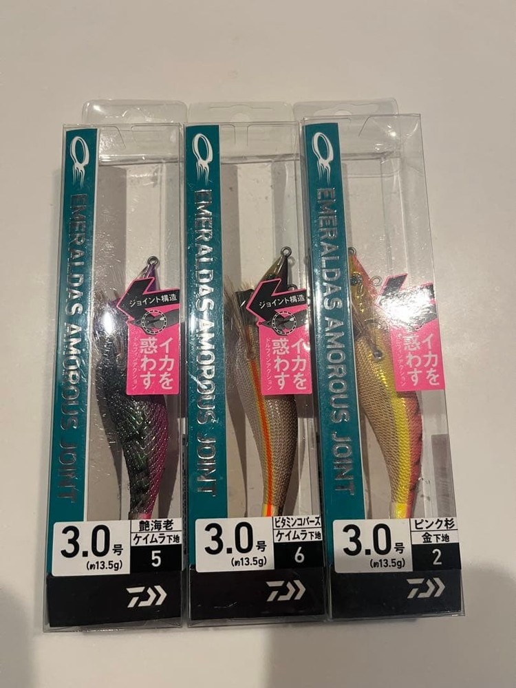 DAIWA Emeraldas Amorus Joint 3.0 Egi Lure Set 13.5g for Squid Fishing