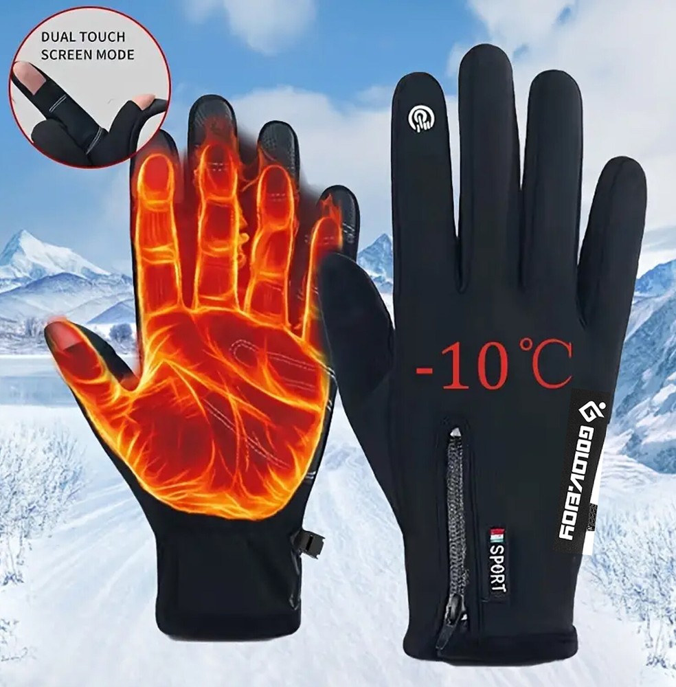 MenWomen Warm Tactical Gloves Touchscreen Waterproof Hiking Winter Gloves Skiing