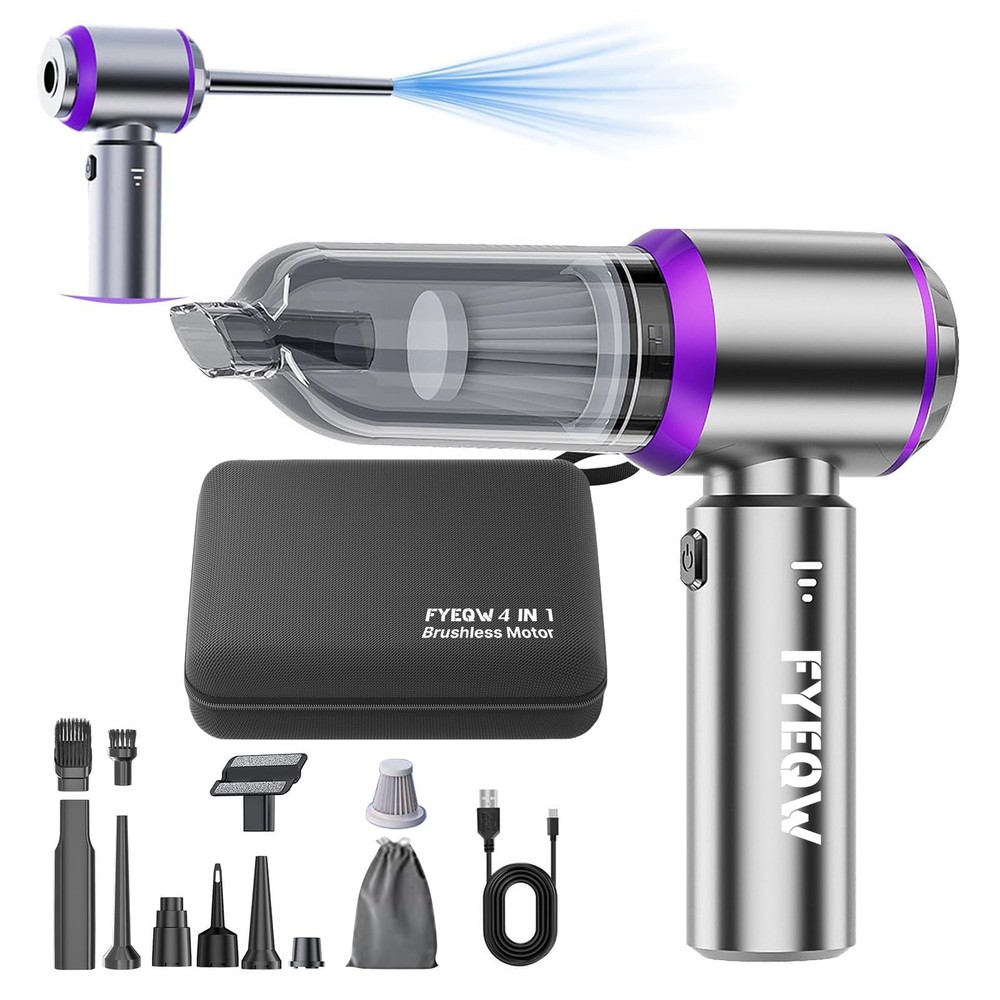 Mini Cordless Handheld Car Vacuum Cleaner/Air Duster/Blower/Hand Pump, 21000 ...