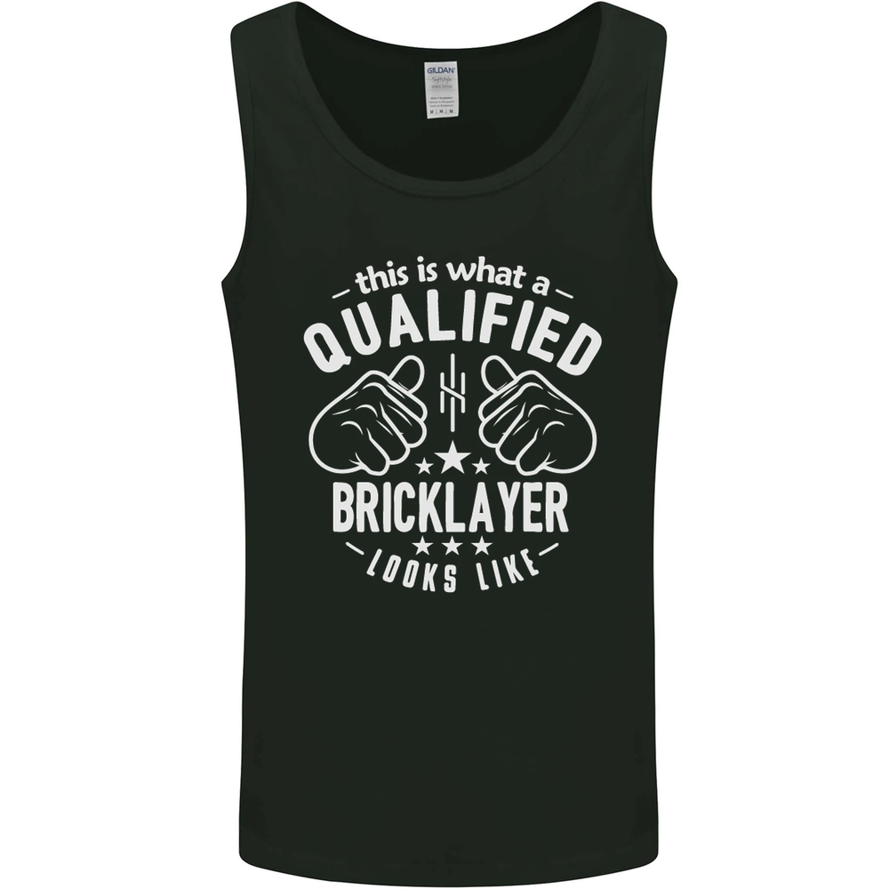 A Qualified Bricklayer Looks Like Mens Vest Tank Top