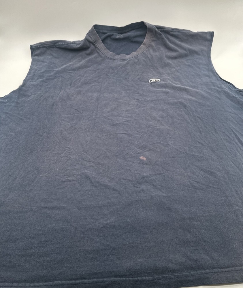 Reebok Tank Top Men 4XL Blue Logo Embroidered…#22277