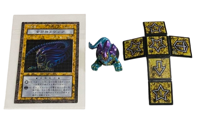 Yu-Gi-Oh! Dungeon Dice Monsters Nuvia the Wicked Figure Dice and Card Set Used