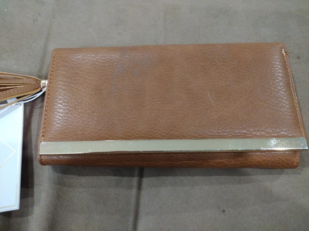 New With Tags Jen And Co Brown Wallet With Multicolor Credit Card