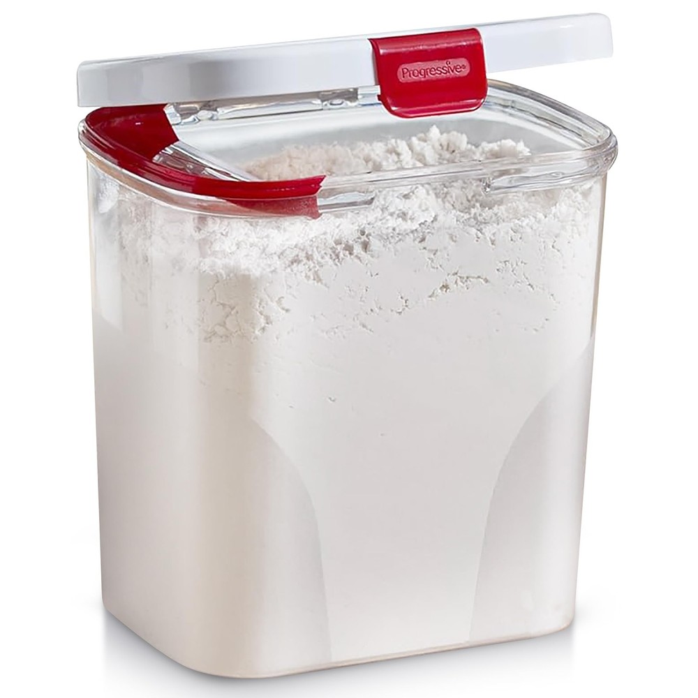 International Flour Keeper 3.8 Qt White/red/clear