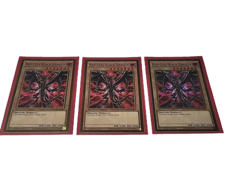Red-Eyes Black Dragon 1st Edition NM Gold Rare Yugioh Card
