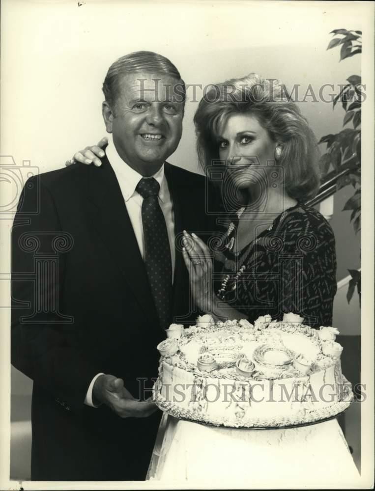 1987 Press Photo Dick Van Patten and Mary Frann on 