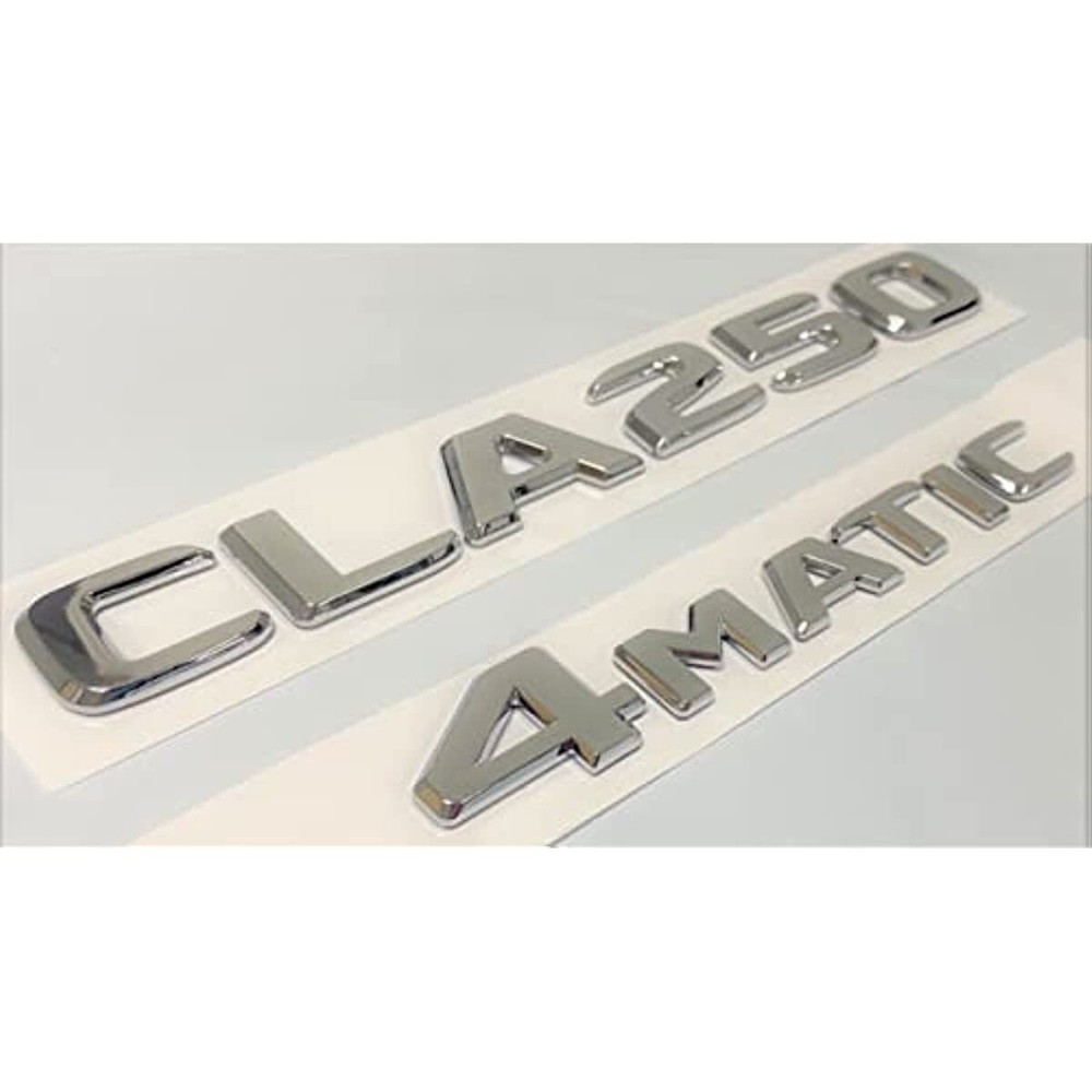 CLA250 +4MATIC Chrome Rear Trunk Emblem Badge for Mercedes Benz CLA250  Letters