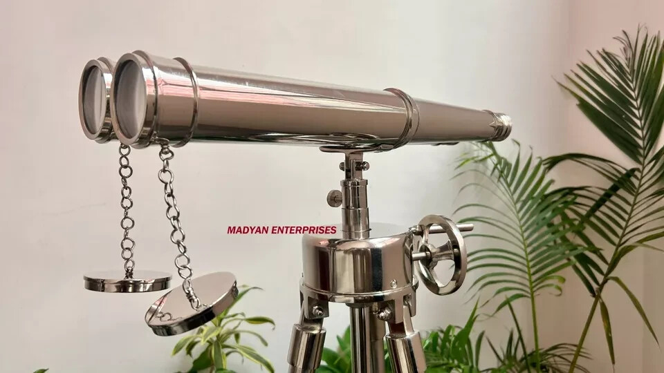 Brass Binoculars Super Zoom Telescope Great Gift Bird Watching Adjustable Tripod