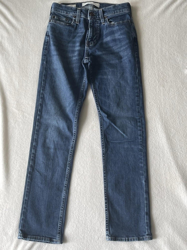 Hollister Jeans Mens Blue Slim Straight Pants Sz 26x30 Mid Rise Denim Stretch