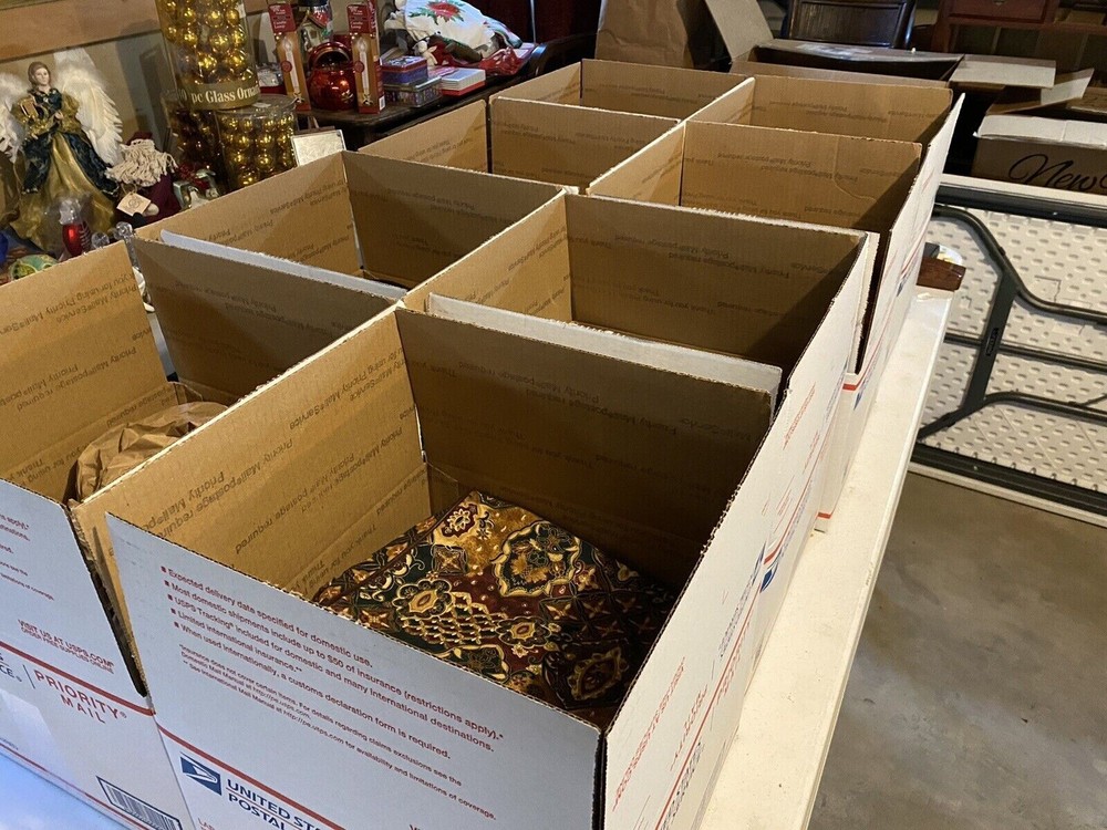 Estate Liquidation NY Metro USPS Medium Flat Rate Box Old New Mix Junk Drawer Finds