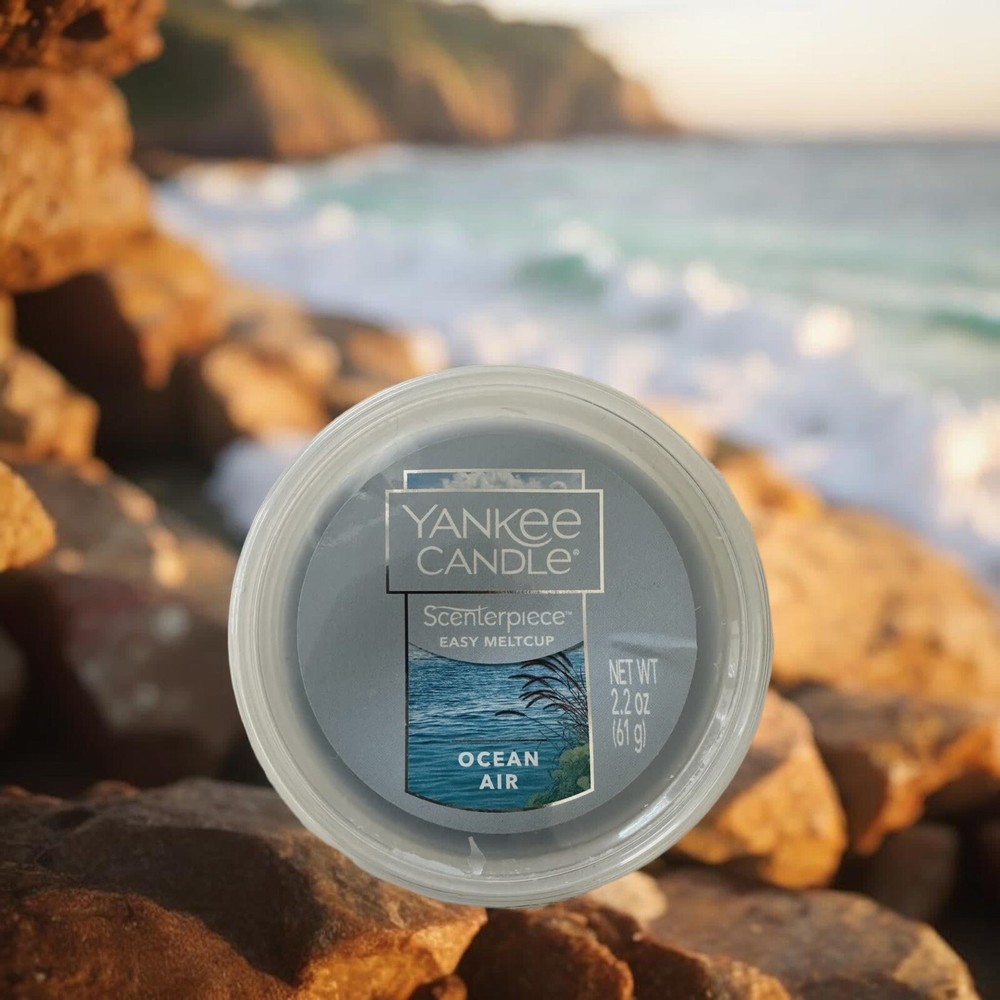 Yankee Candle Scenterpiece Easy Meltcup Ocean Air Fragrance Cup Holder New