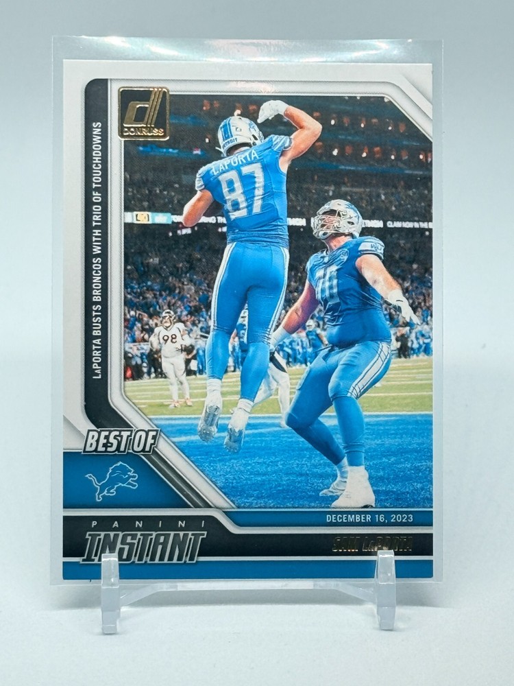 2024 Panini Donruss Instant Football Sam LaPorta Rookie Trading Card