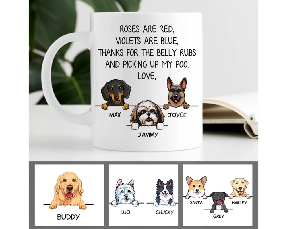 Dog Dad Mug Funny Dogs Personalized Coffee Mug Dog Fathers Day Mug Dog Dad Gift