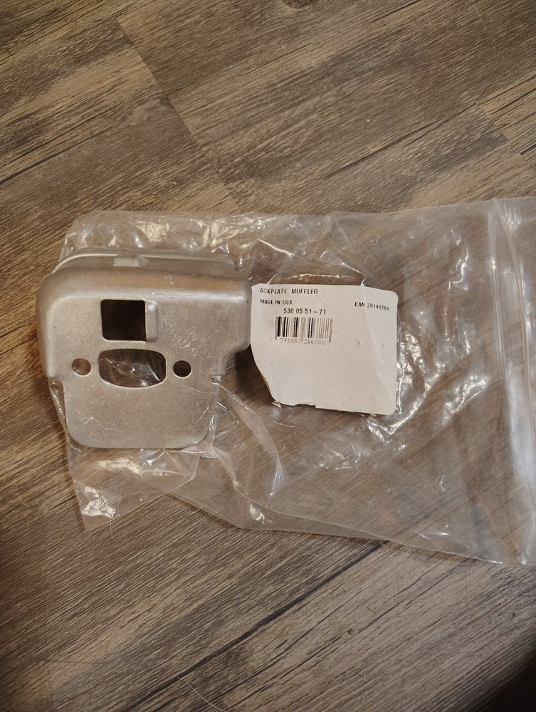 Husqvarna 530055171 replacement muffler plate for chainsaws