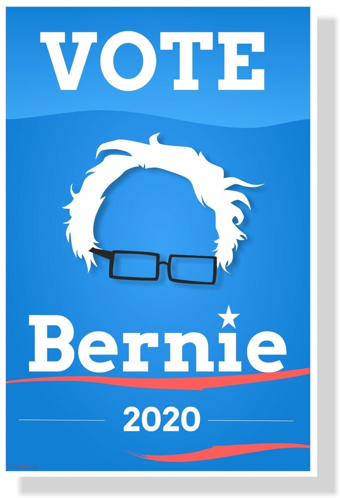 Vote Bernie 2020 - NEW Sanders for President American Political Election POSTER
