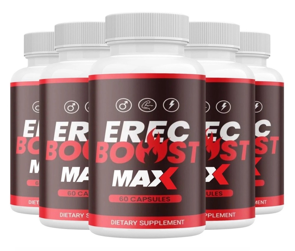 (5 Pack) Erec Boost MAX Pills Erec Booster Erec Boost High Drive for MEN(60Caps)