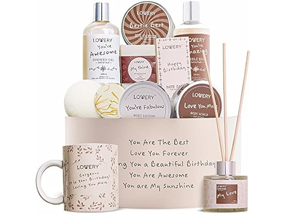 Birthday Bath and Spa Gift Basket 14 Piece Set