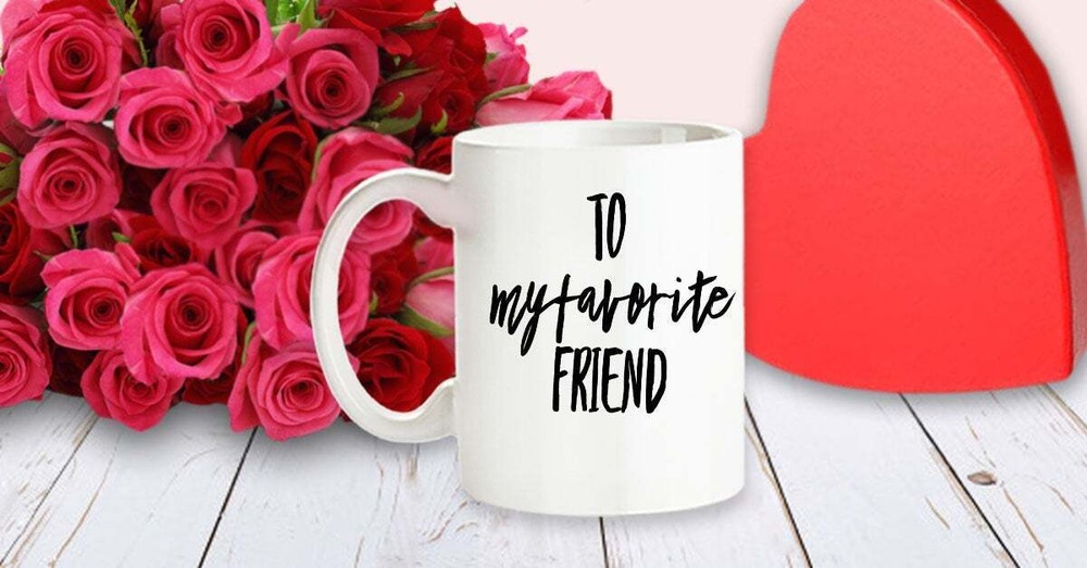 Best Friend Valentine's Day Mug - Cute & Funny Engagement Gift