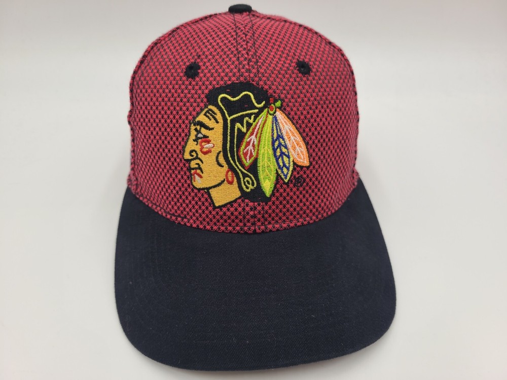 Vintage Chicago Blackhawks Bud Light Kick 10 Adjustable (Fits Small) Hat Cap NHL