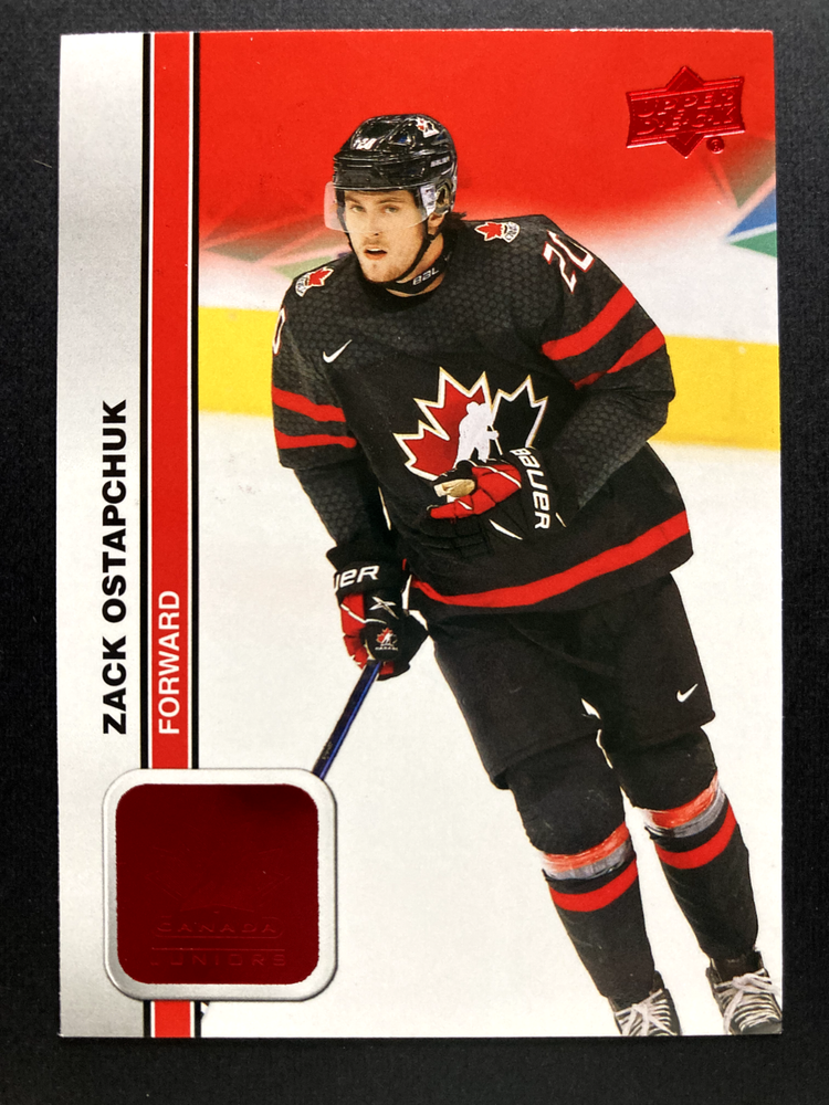 2023 Upper Deck Zack Ostapchuk Team Canada Juniors World Hockey Championship Card #17