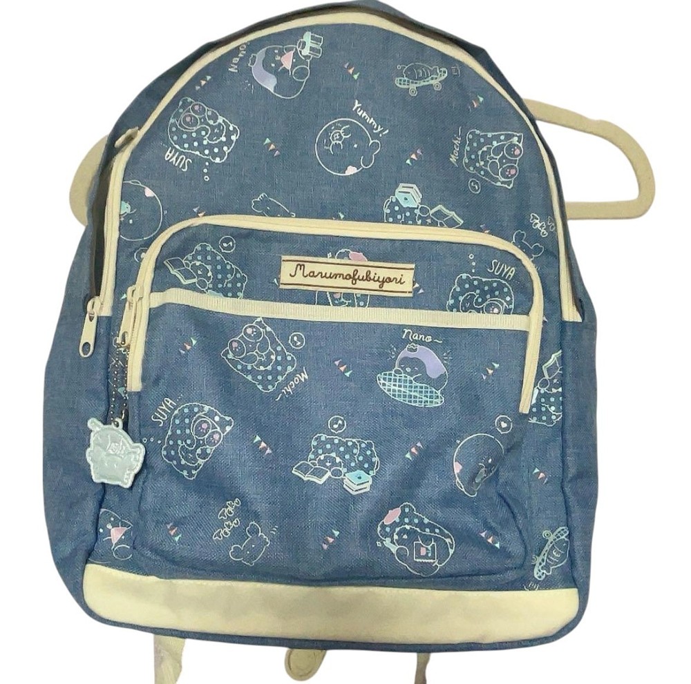 Sanrio Marumofu Biyori Navy Nylon Backpack Rucksack School Bag Japan