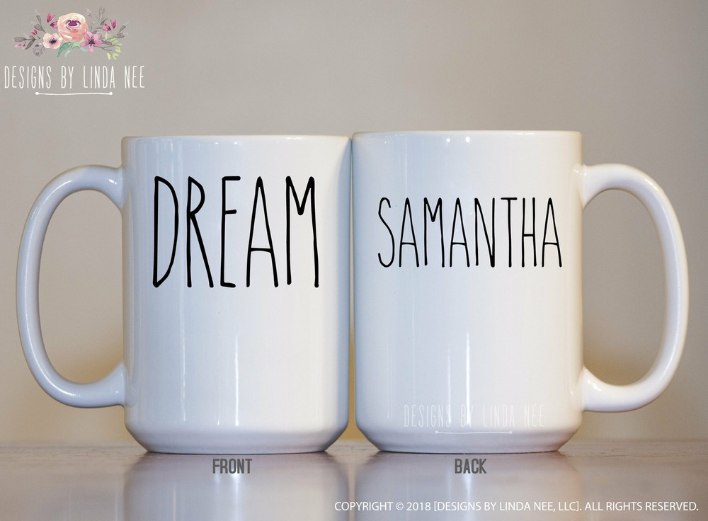 Dream Farmhouse Coffee Bar Mug Personalized Modern Farmhouse Coffee Mug