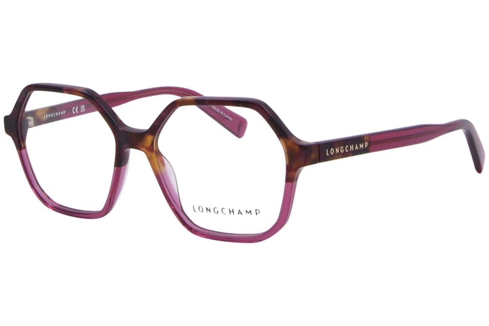Longchamp LO2740 654 Women’s Full Rim Eyeglasses Frame 51mm Cyclamen Havana