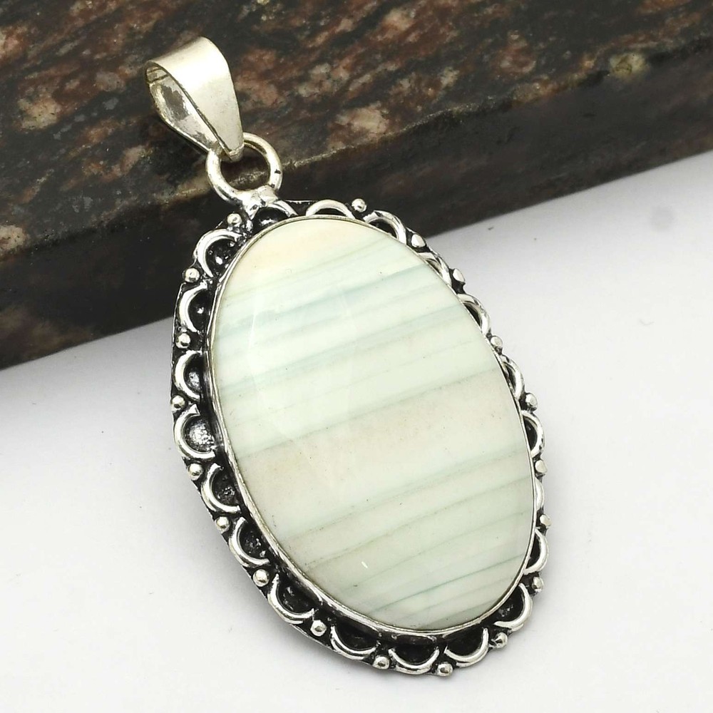 Dendrite Opal Gemstone Ethnic Pendant Jewelry Valentine Day Gift 2.4