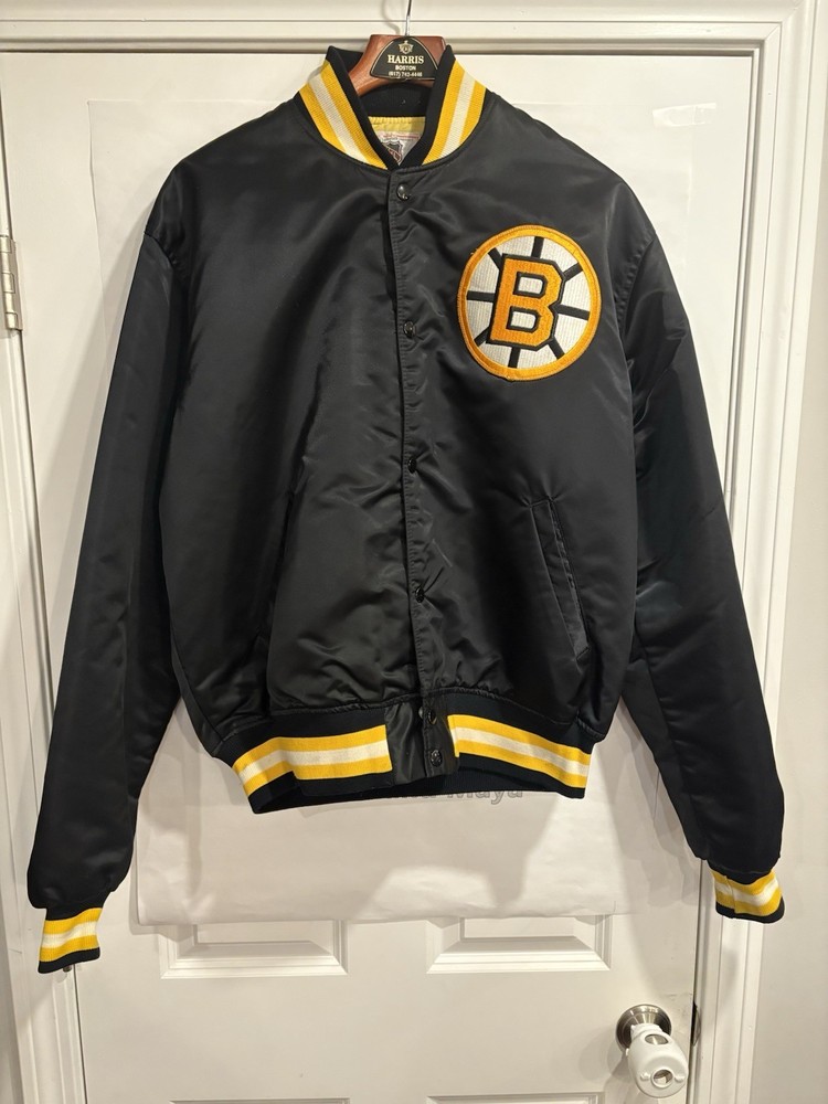 vintage boston bruins starter jacket Adult Xl Black