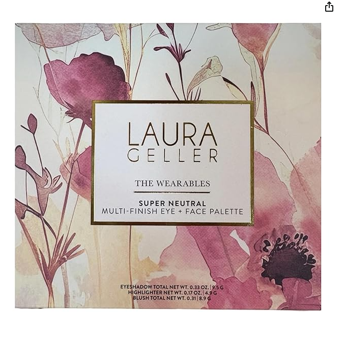 Laura Geller 9 Multi-Finish Eyeshadows, 1 Highlighter, 2 Blush Full Face Palett