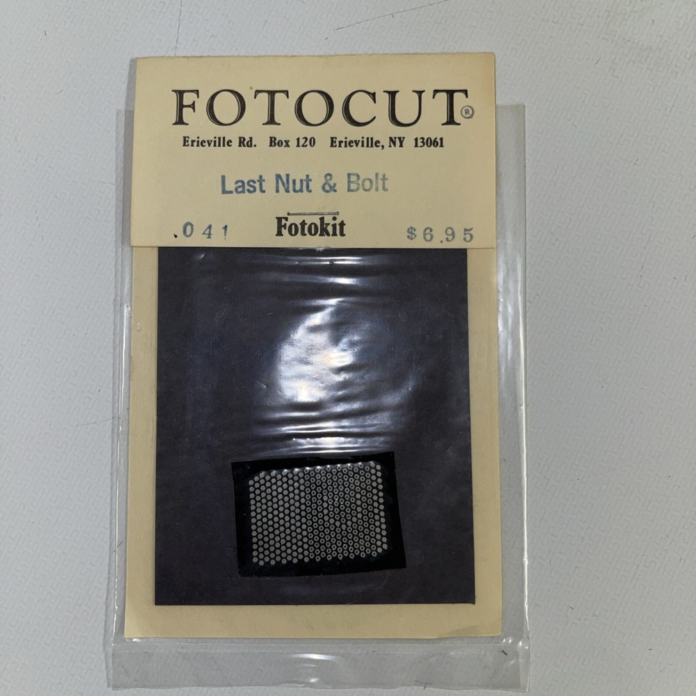 FOTOCUT Last Nut and Bolt Photo etched parts