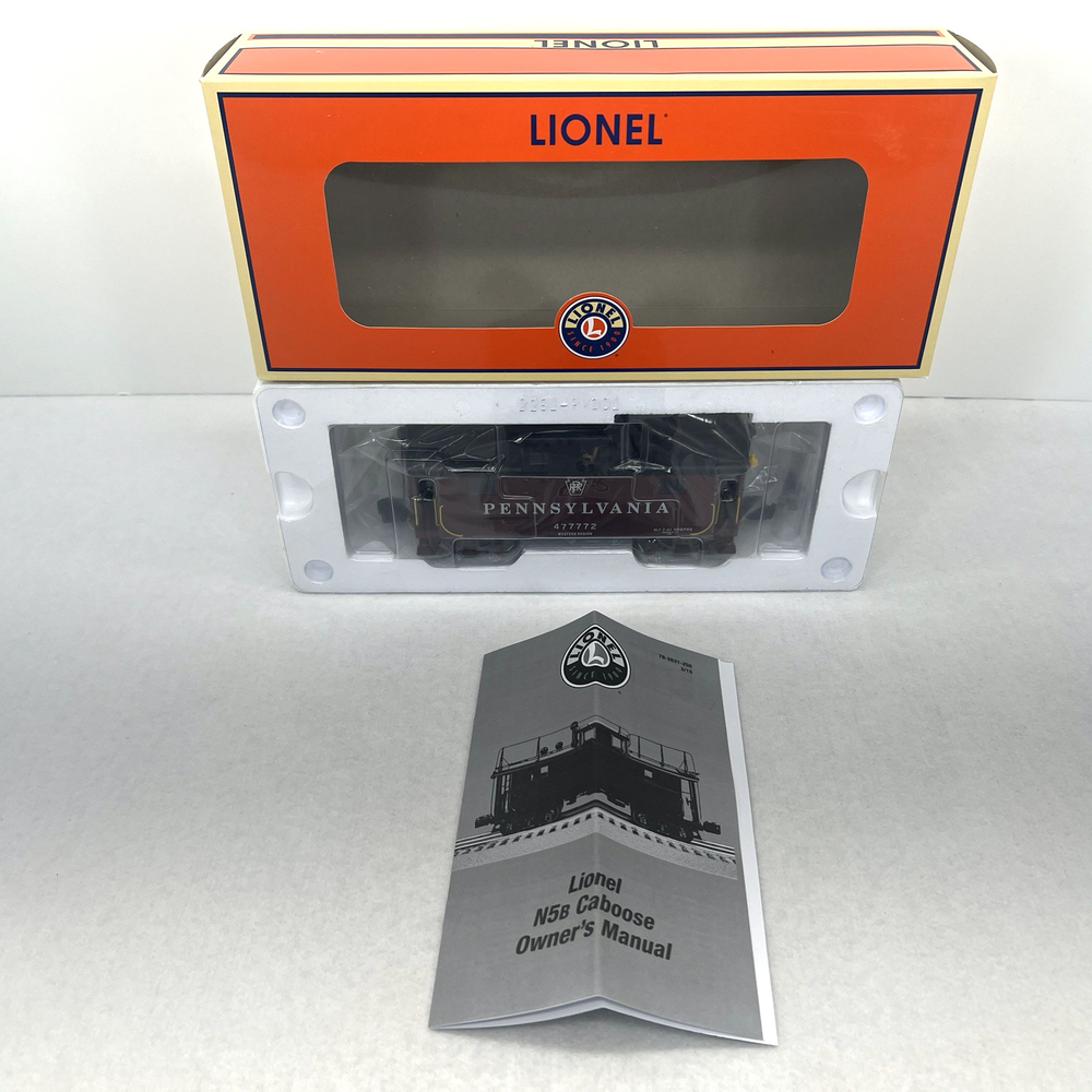 Lionel O Gauge PRR N5B Smoking Caboose #477772 with Antenna 6-82630