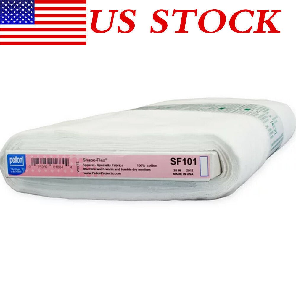 Pellon SF101 Fabric Interfacing, 100% Cotton White 20