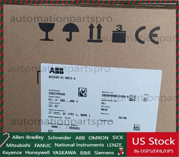 New ABB ACS550-01-087A-4 Inverter ACS55001087A4 Free No Keypad