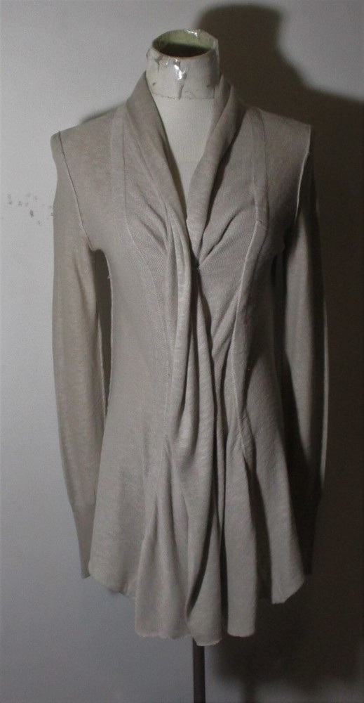 FREE PEOPLE Tan Tunic Cardigan Wrap Sweater Size XS