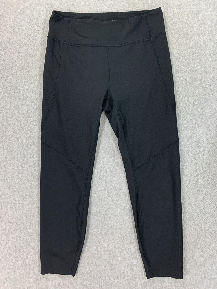 Outdoor Womens 3/4 Compression Tights Medium Black Activewear