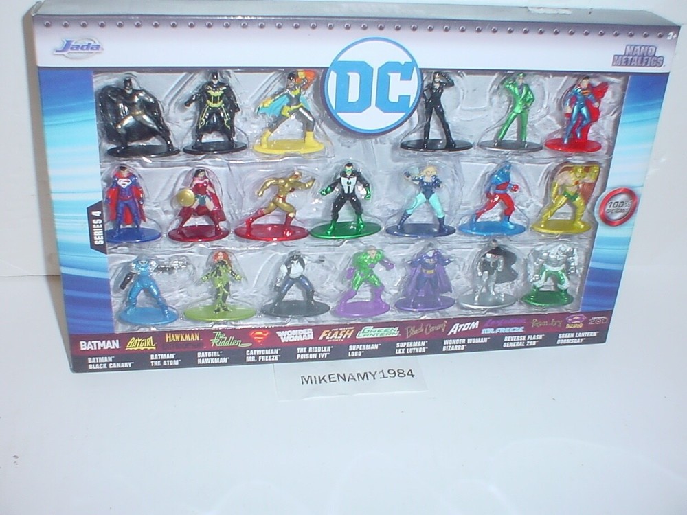 DC COMICS SERIES 4 DIE CAST FIGURES 20 PACK NANO METALFIGURES - New & Sealed