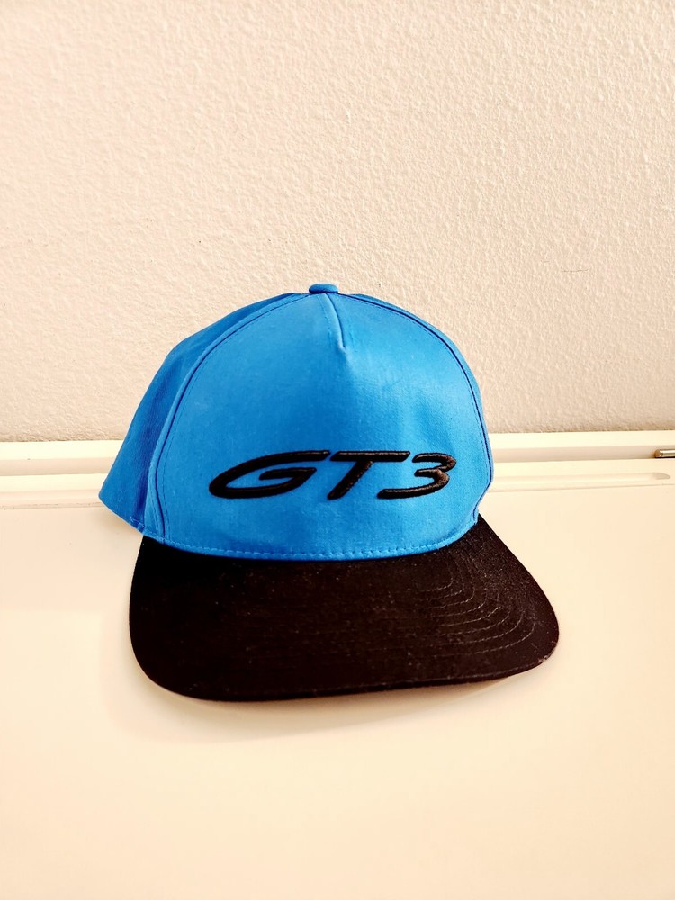 Porsche GT3 Baseball Cap Blue Black Flat Peak Drivers Selection