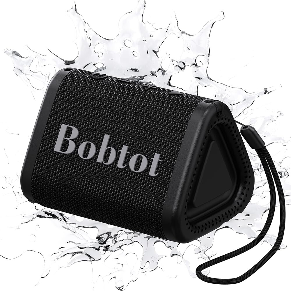 Portable Bluetooth Speaker Waterproof IPX7, 15H Playtime, Stereo Bass, TWS Pairi