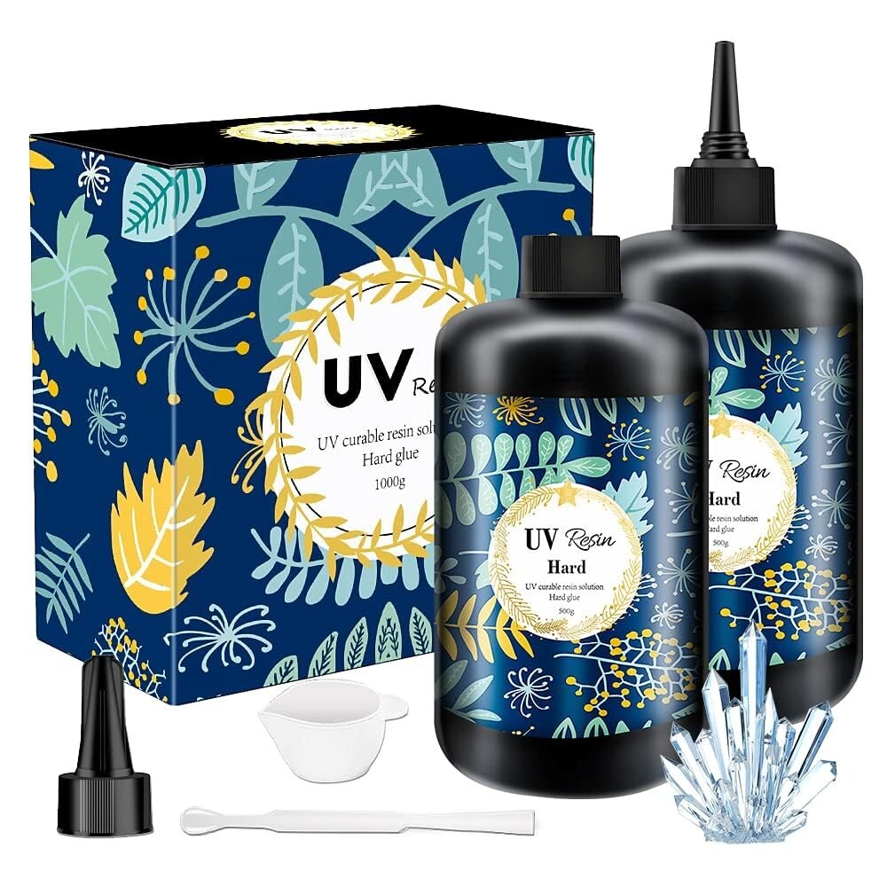 UV-Resistant Fast-Cure Jewelry Resin - 1000g Anti-Yellowing Craft Resin  