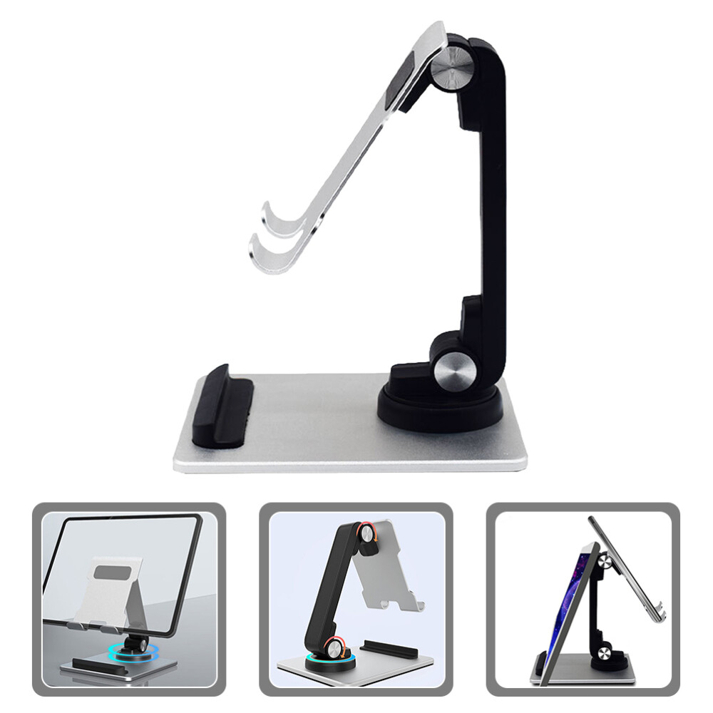 Foldable Desktop Stand for Tablets & Phones - Adjustable Tripod Wall Mount Holder