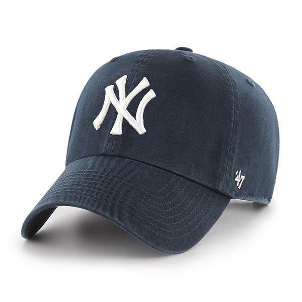 `47 Brand New York Yankees Clean Up MLB Dad Hat Cap Navy , One Size