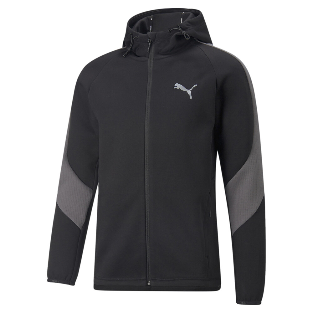 Puma Evostripe Logo FullZip Hoodie Mens Size XS  Casual Athletic Outerwear 84991