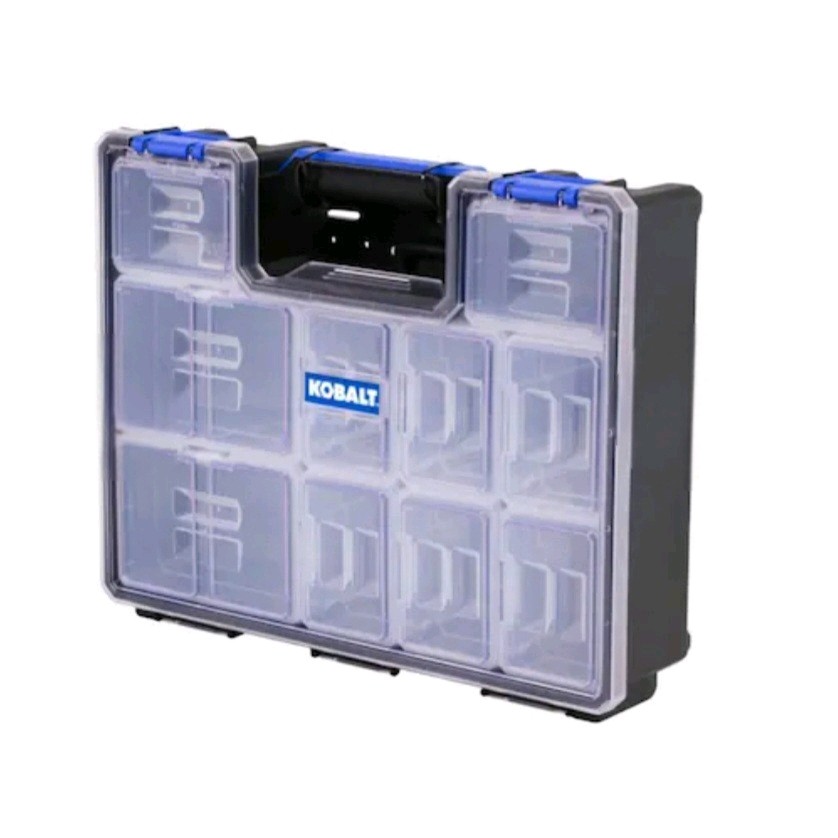 3pk Kobalt 10-Compartment Deep Small Parts Storage Case  