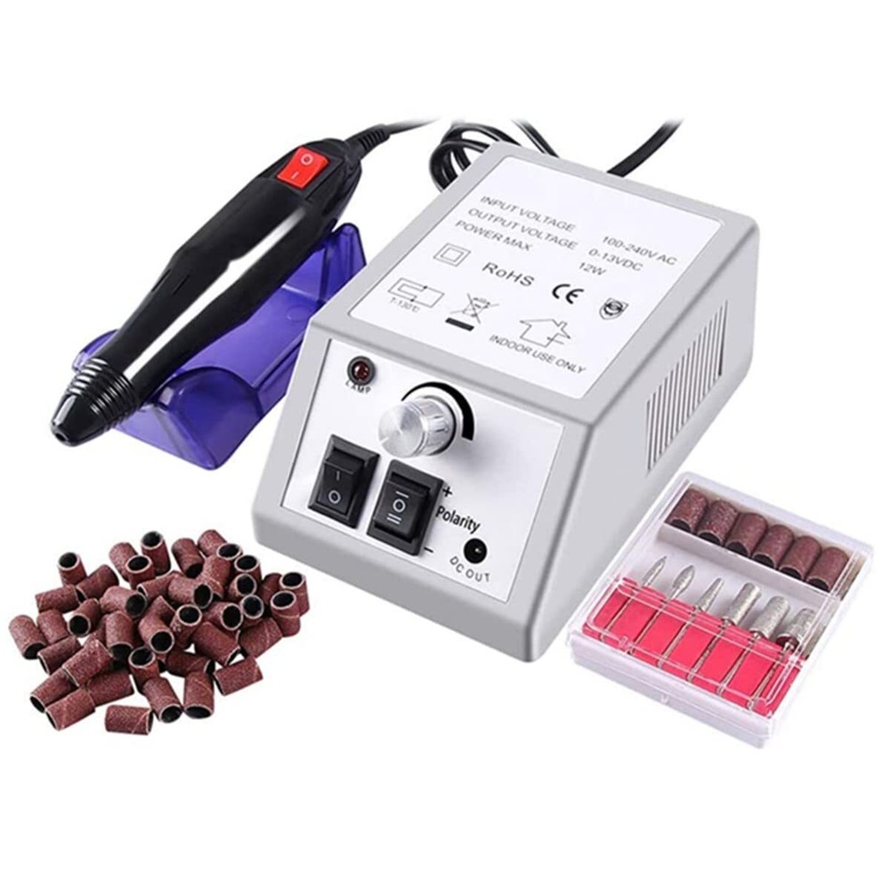 Electric Nail Drill Machine Nail File Drill Set Kit for Acrylic Nails, Gel Na...