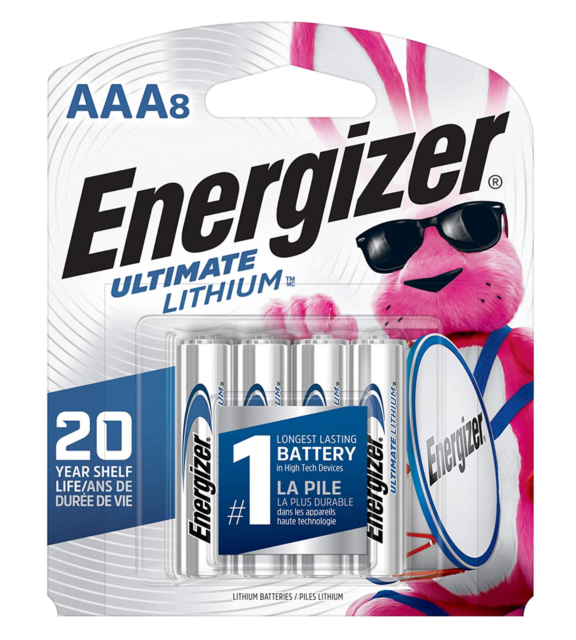24 Energizer Ultimate Lithium AAA Batteries 3 Packs of 8