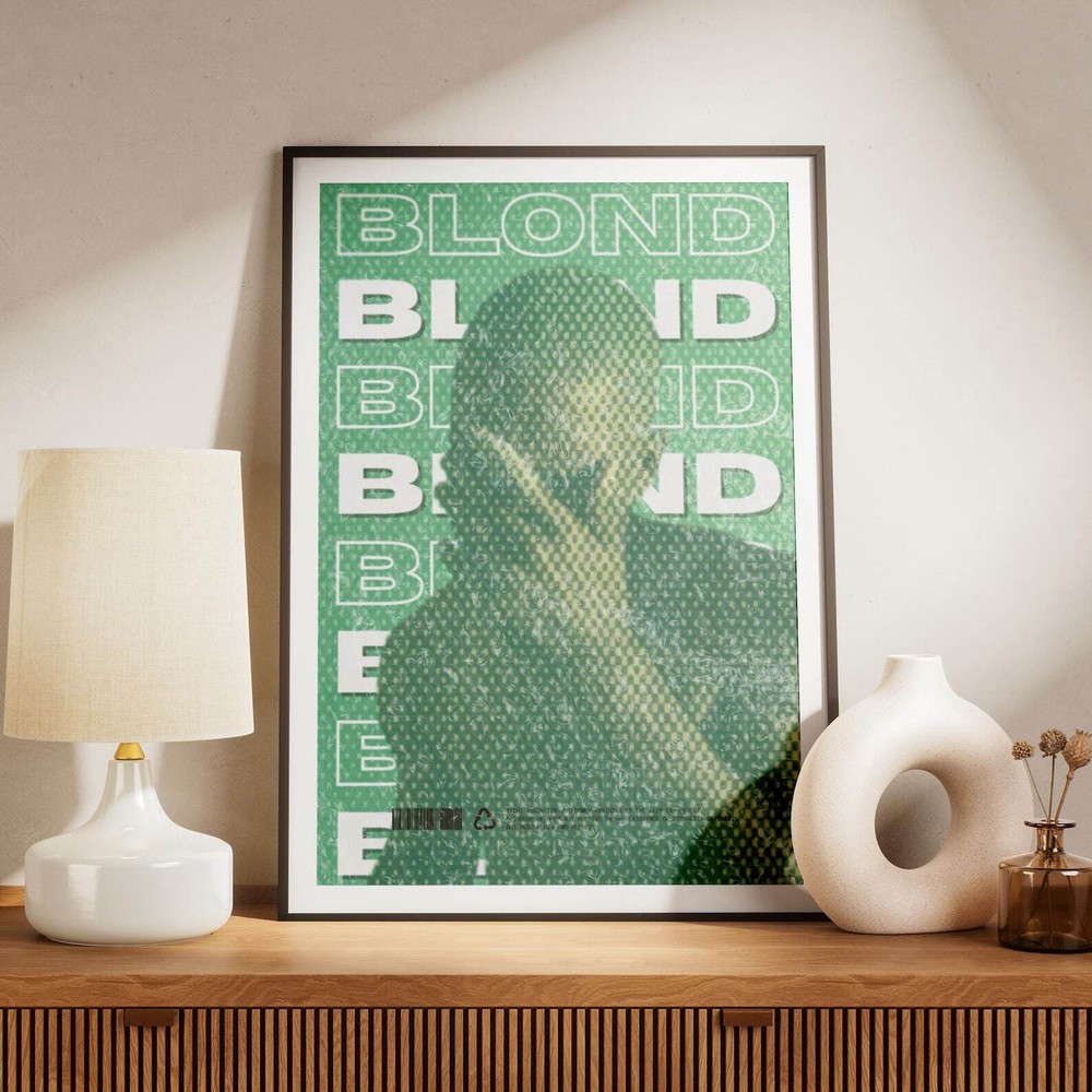 Frank Ocean Blond Green Aesthetic Simple Nikes Ivy Pink And White Album Custom